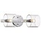 Nuvo Marlowe - 2 Light Vanity - Polished Nickel with Clear Glass 60/8072 - alternate 6